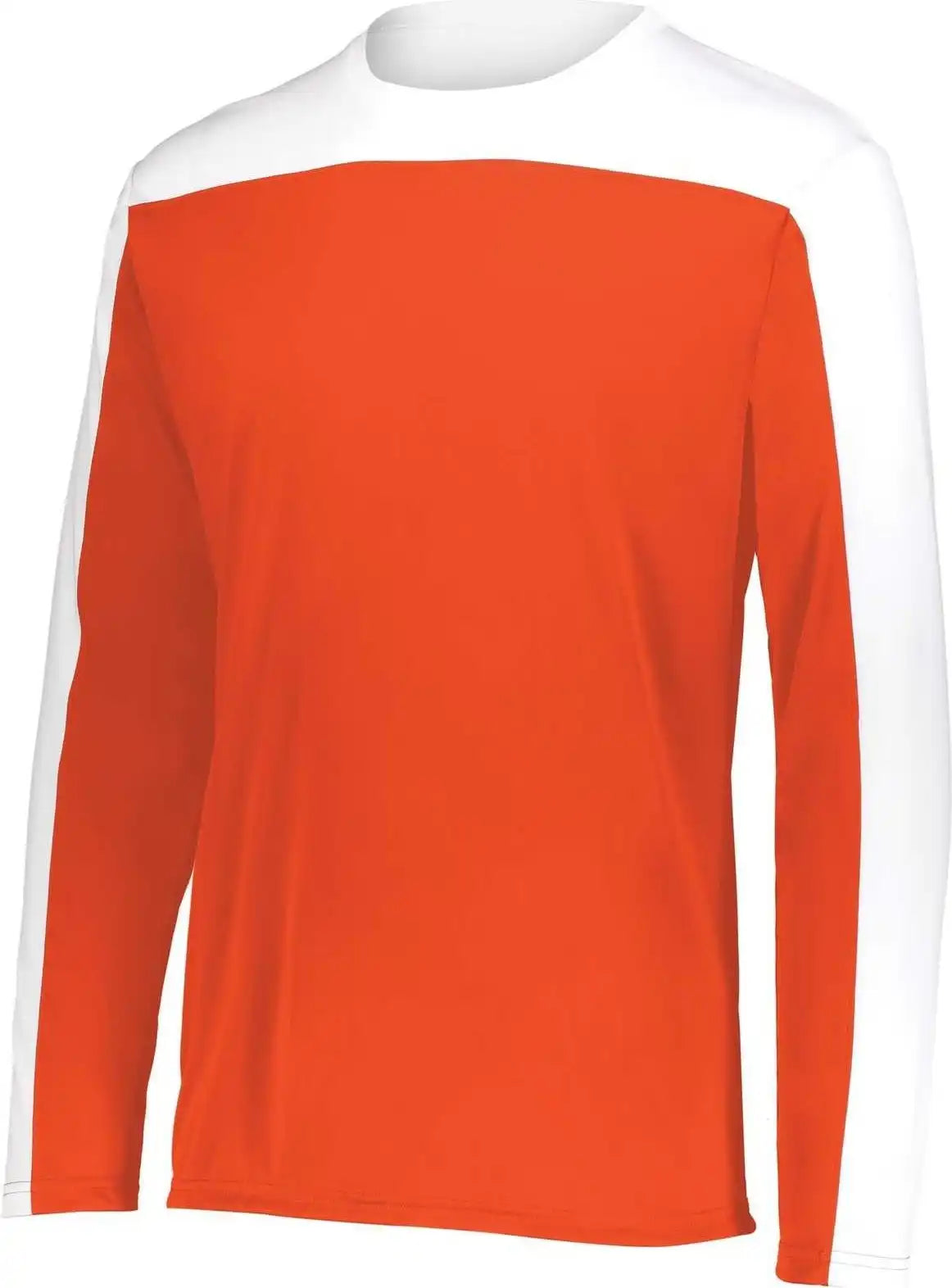 Holloway 223602 Youth Momentum Team Long Sleeve Tee - Orange White