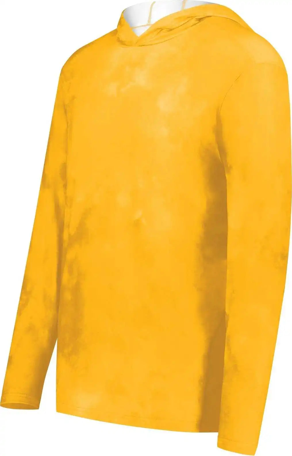 Holloway 223605 Youth Stock Cotton Touch Poly Hoodie - Gold Cloud Print - s