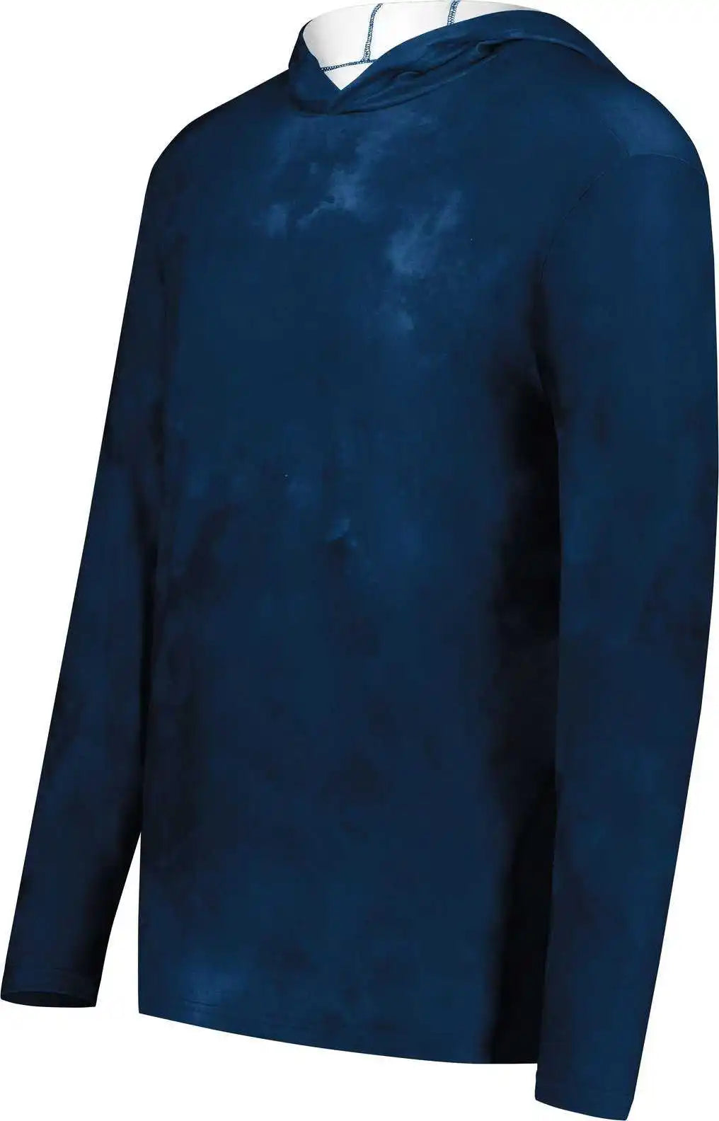 Holloway 223605 Youth Stock Cotton Touch Poly Hoodie - Navy Cloud Print