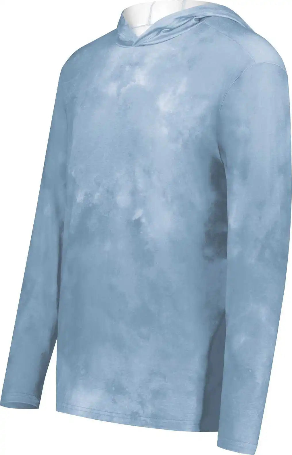 Holloway 223605 Youth Stock Cotton Touch Poly Hoodie - Storm Cloud Print
