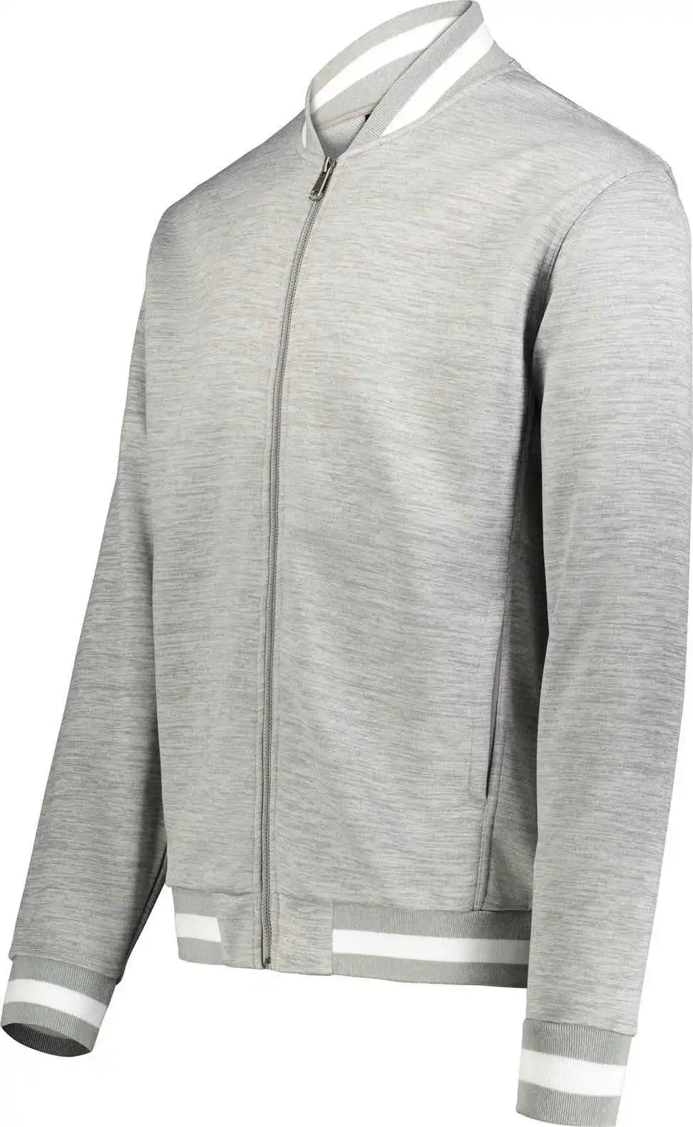 Holloway 223647 Youth v Street Full Zip Jacket - Athletic Heather White