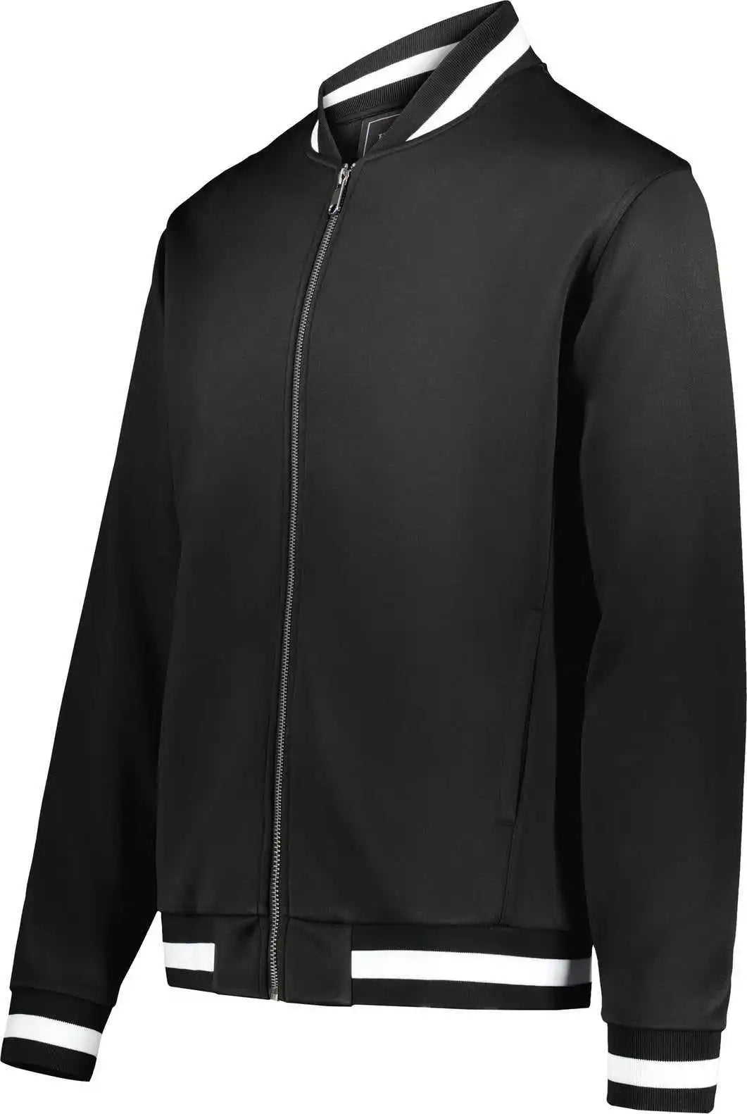 Holloway 223647 Youth v Street Full Zip Jacket Black White