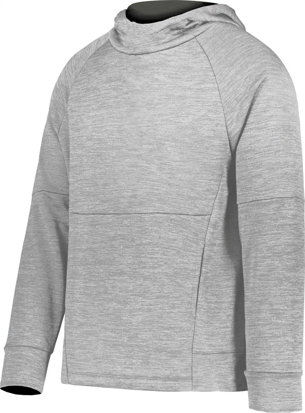 Holloway 223680 Youth All Pro Performance Fleece Hoodie Athletic Grey Heather Iron
