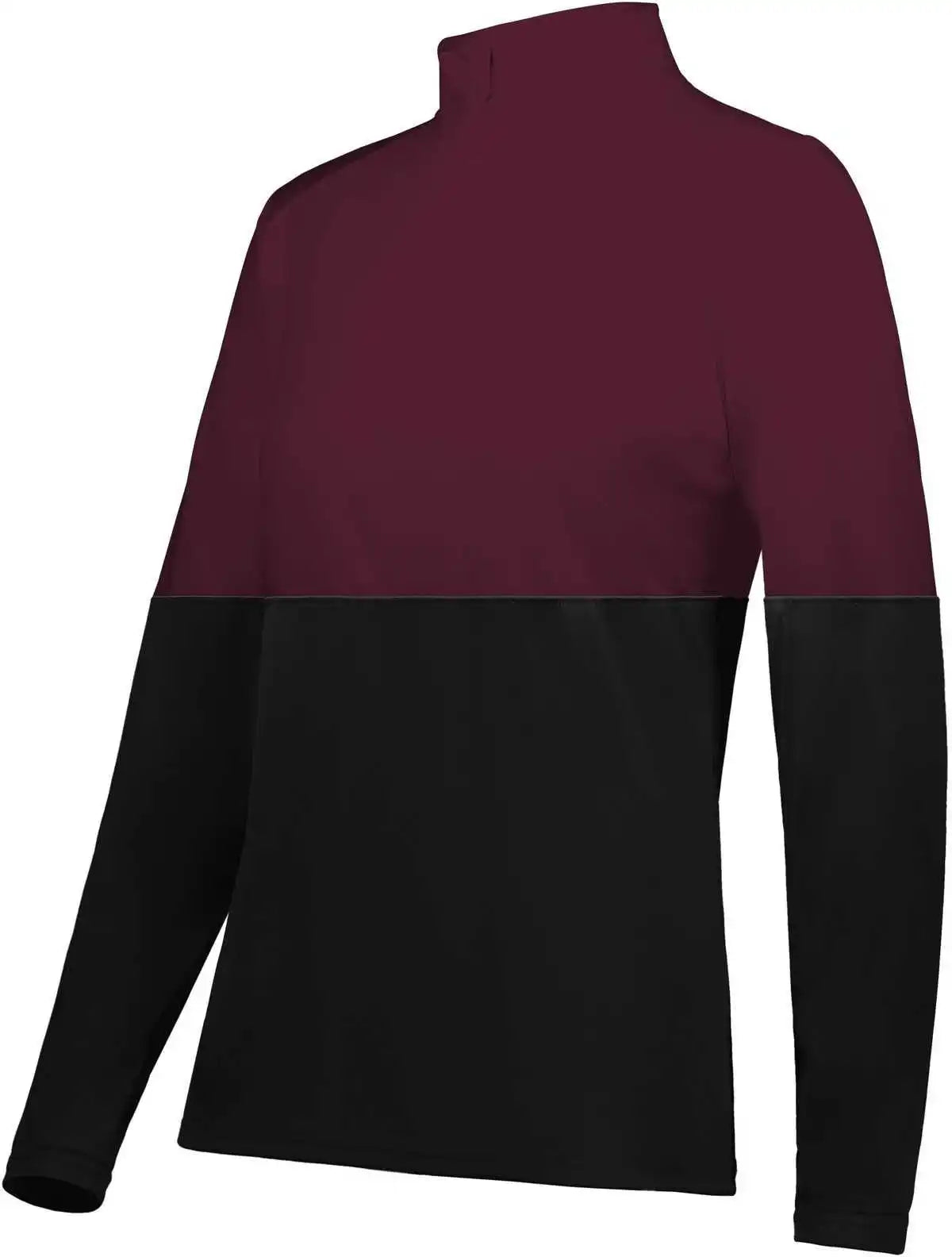 Holloway 223700 Ladies Momentum Team 1/4 Zip Pullover - Black Maroon