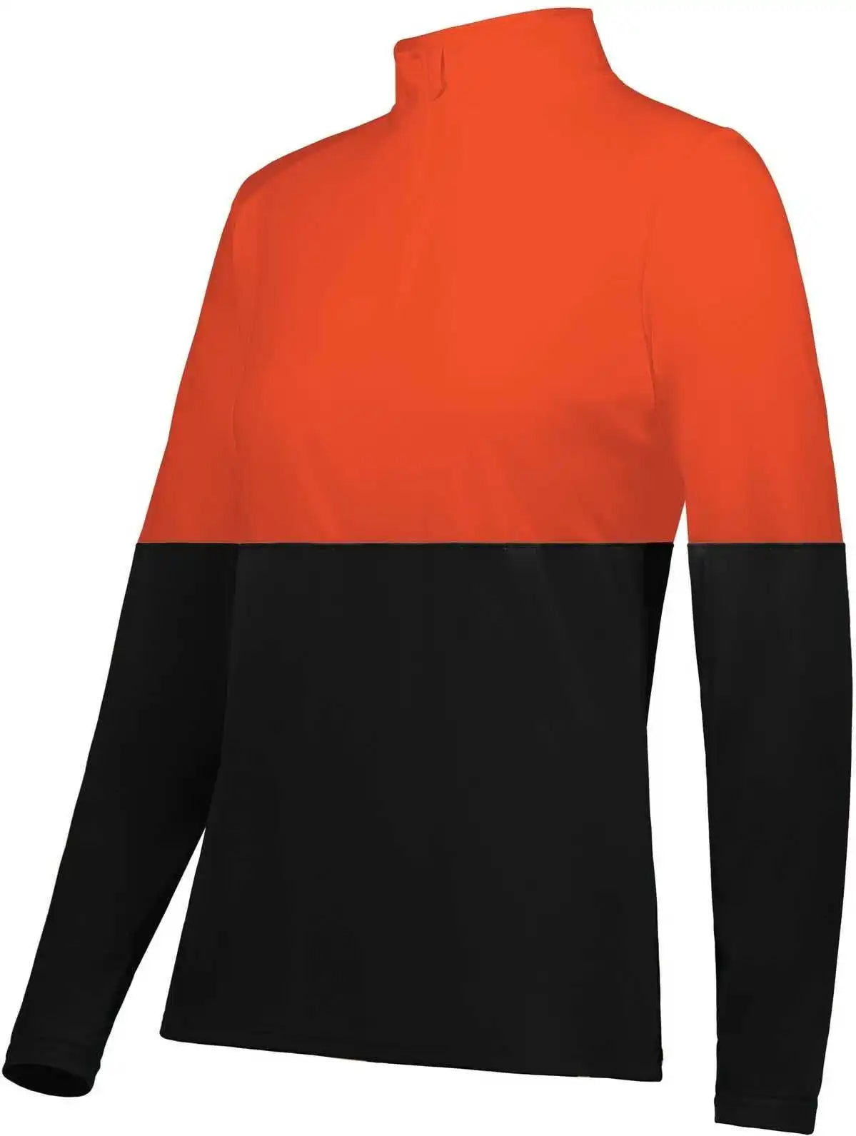 Holloway 223700 Ladies Momentum Team 1/4 Zip Pullover - Black Orange