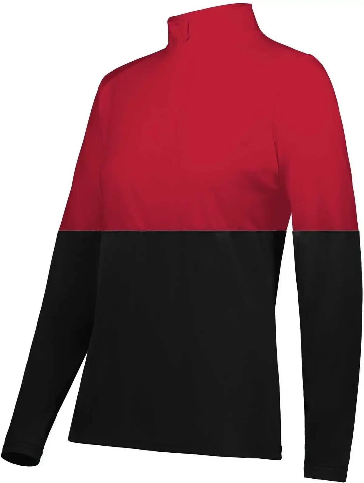 Holloway 223700 Ladies Momentum Team 1/4 Zip Pullover - Black Scarlet