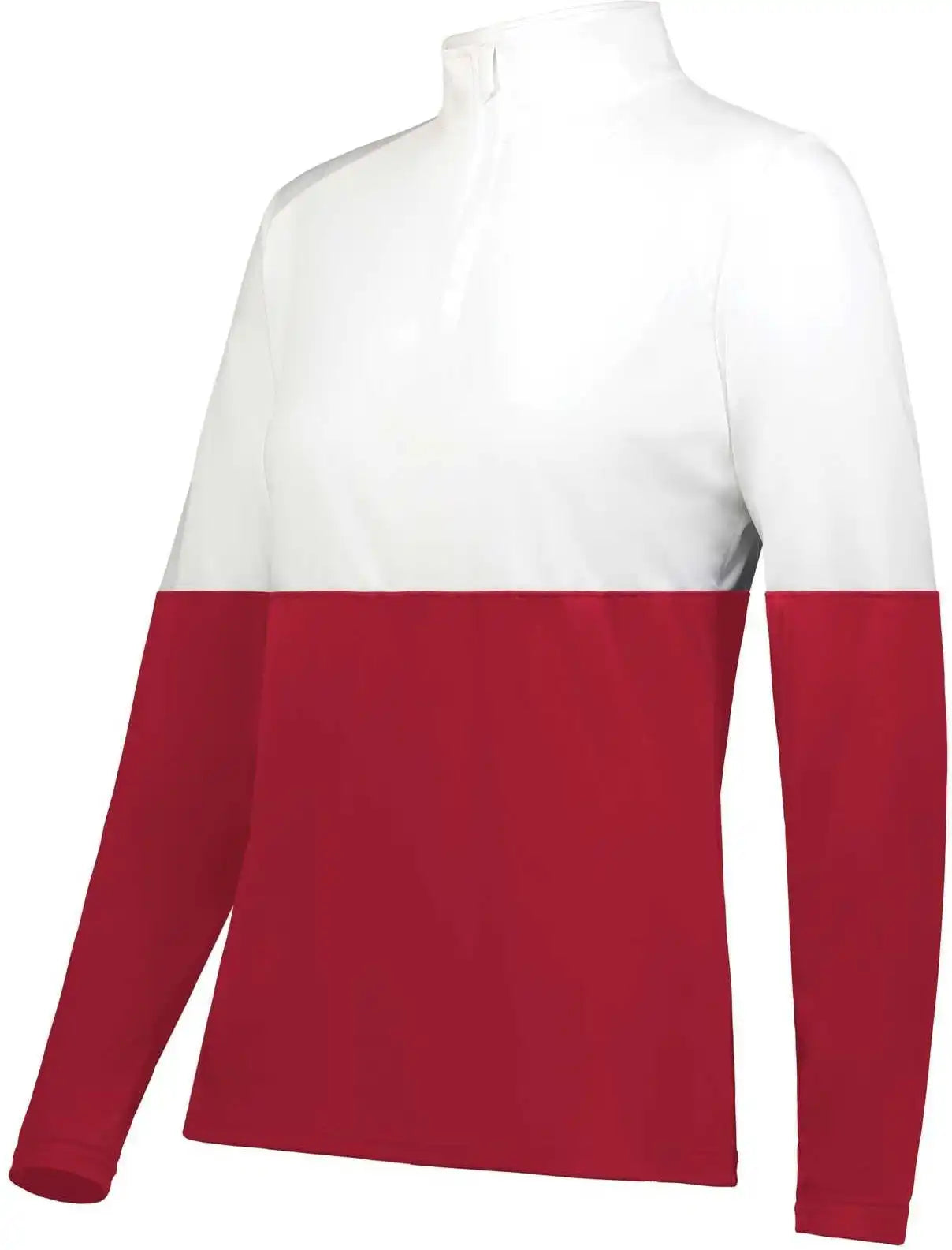 Holloway 223700 Ladies Momentum Team 1/4 Zip Pullover - Scarlet White