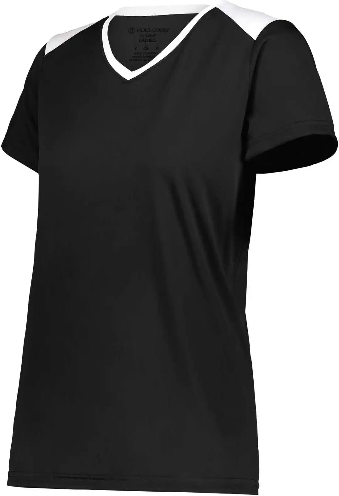 Holloway 223701 Ladies Momentum Team Tee - Black White