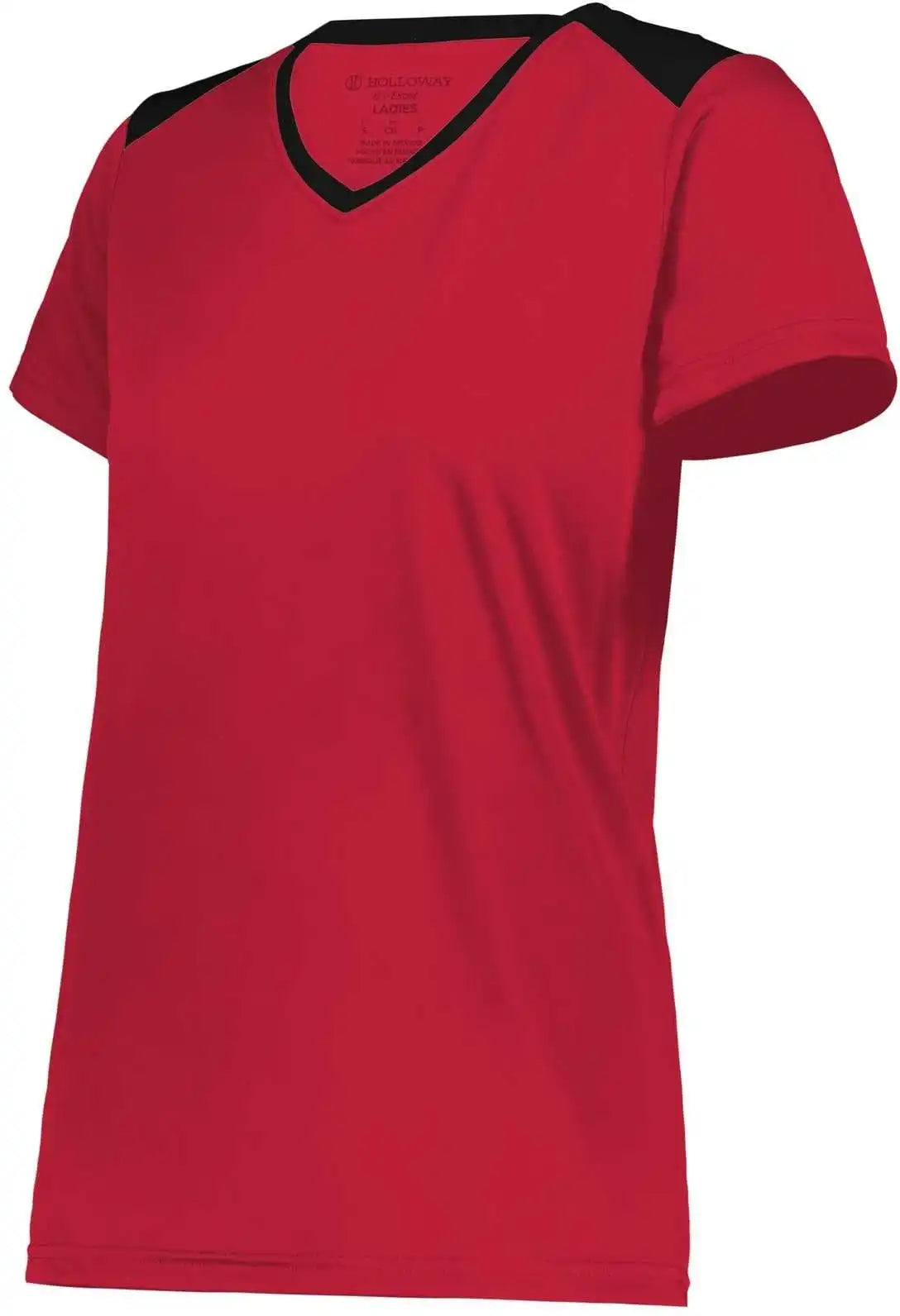 Holloway 223701 Ladies Momentum Team Tee Scarlet Black