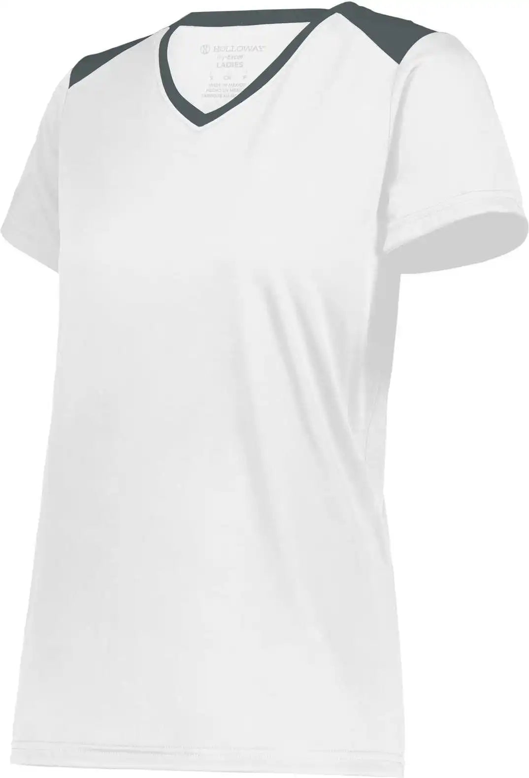Holloway 223701 Ladies Momentum Team Tee White Iron