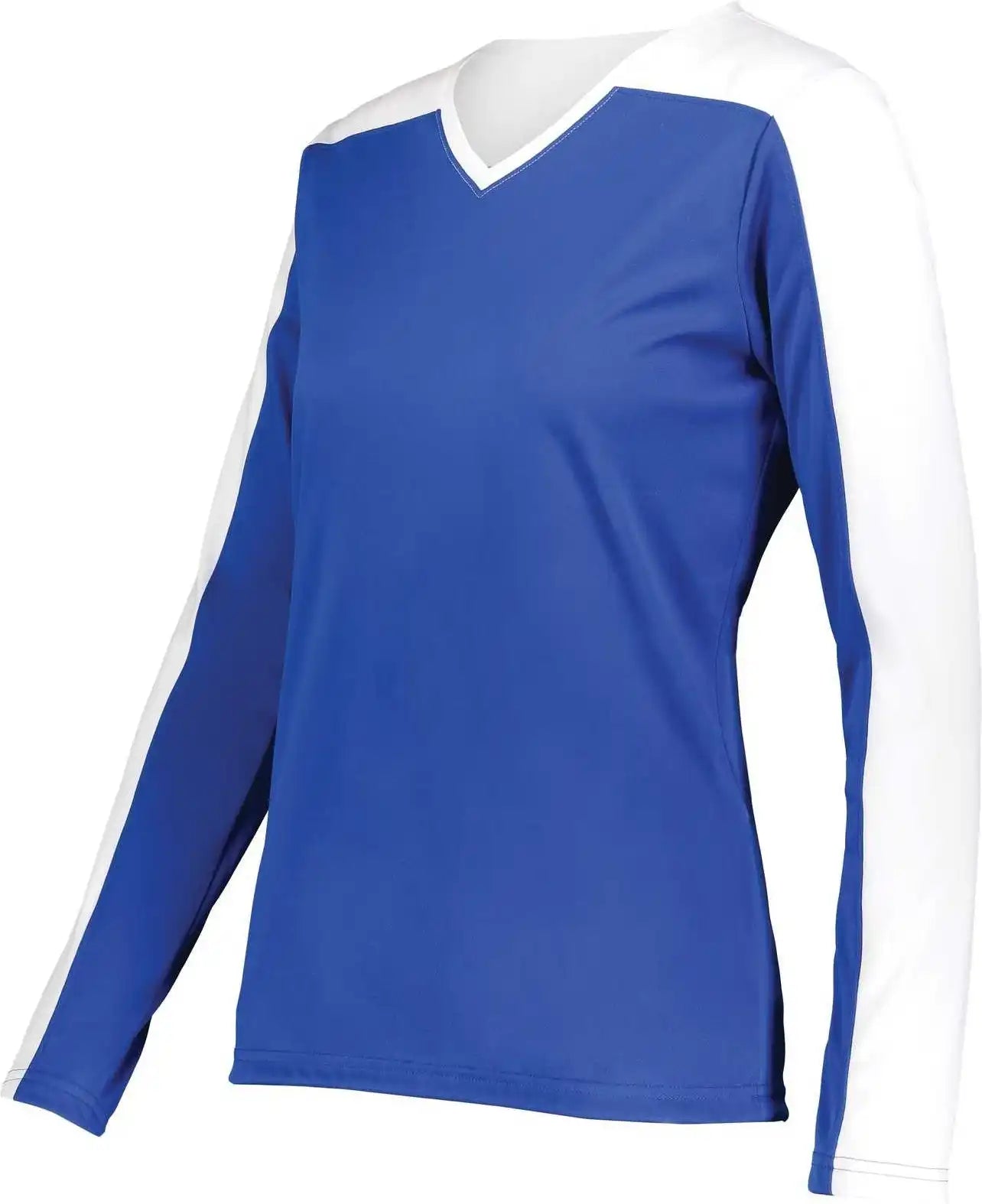 Holloway 223702 Ladies Momentum Team Long Sleeve Tee Royal White