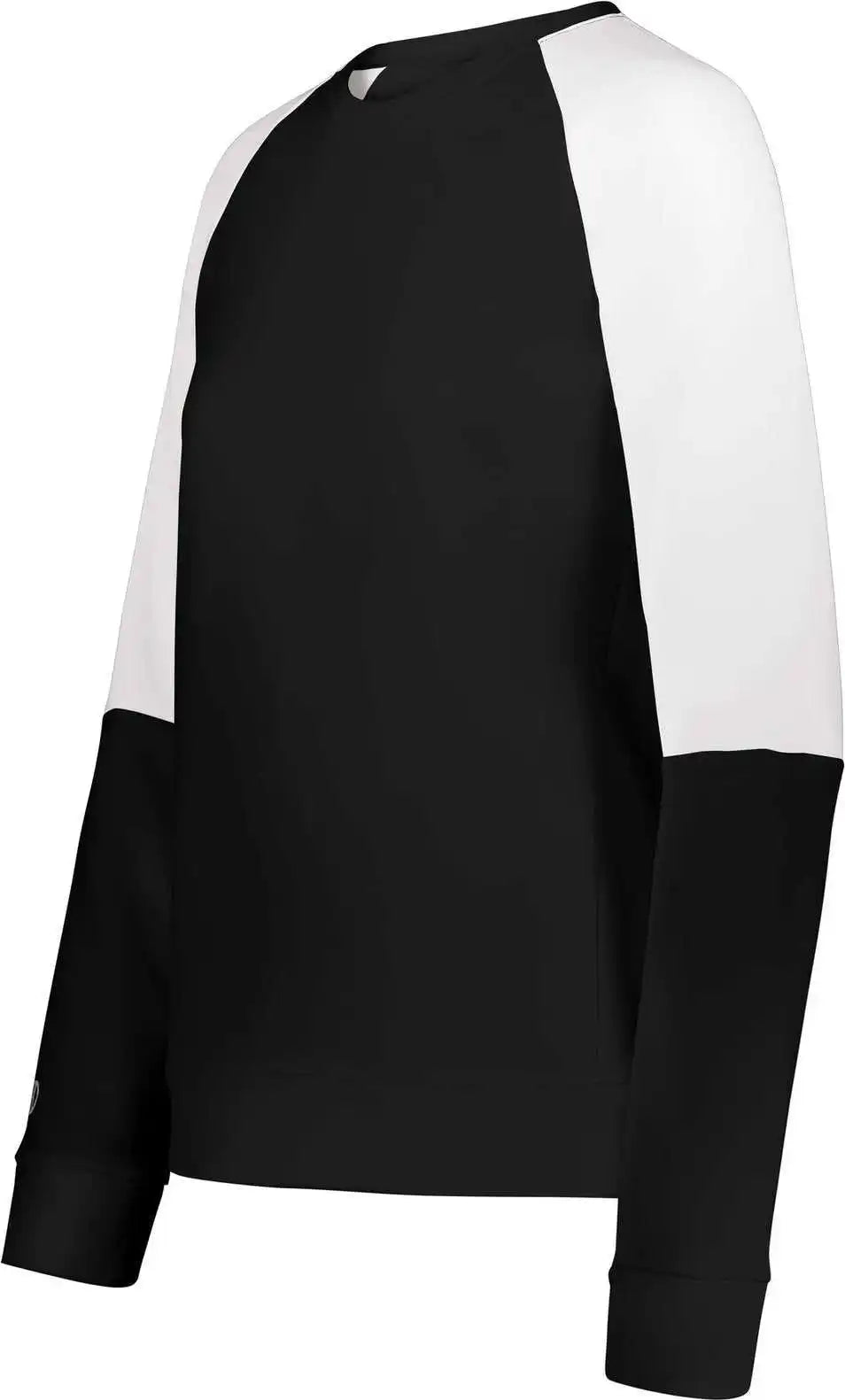 Holloway 223725 Ladies Momentum Team Fleece Crew Black White