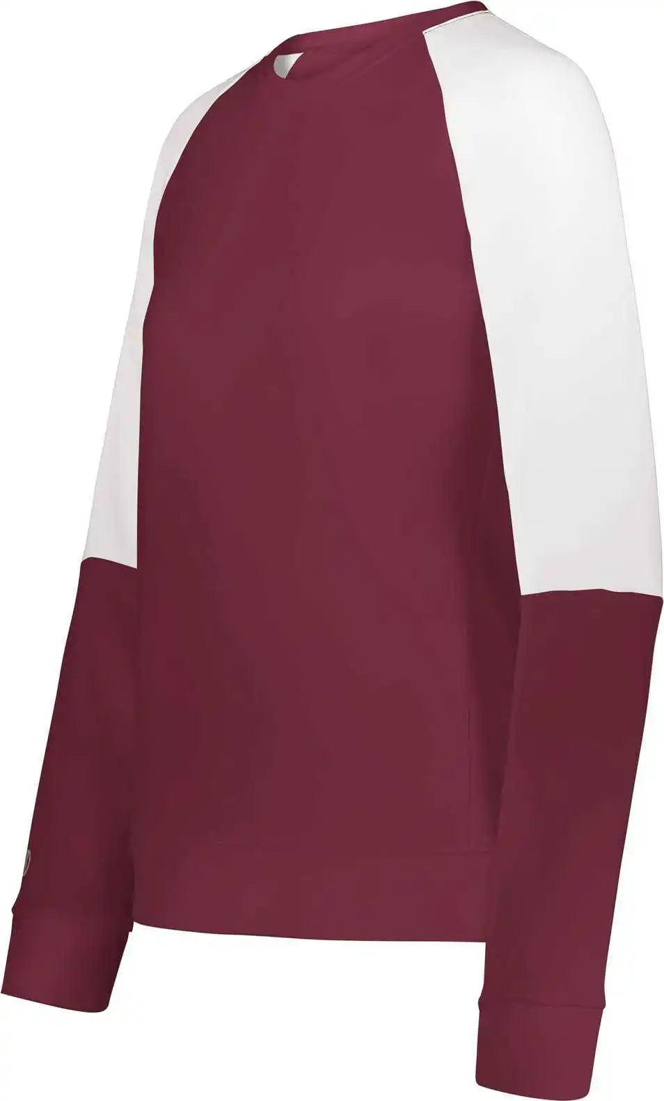 Holloway 223725 Ladies Momentum Team Fleece Crew - Maroon White