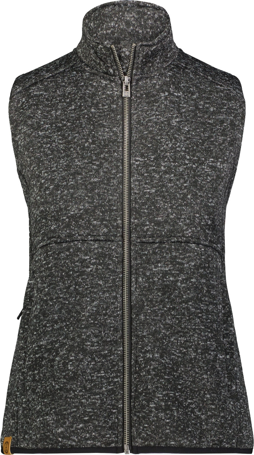 Holloway 223742 Ladies Alpine Sweater Fleece Vest - Black Heather