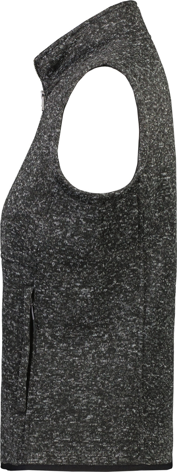 Holloway 223742 Ladies Alpine Sweater Fleece Vest - Black Heather