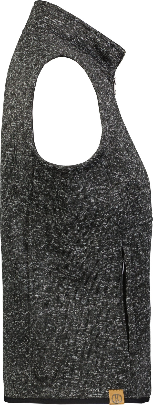 Holloway 223742 Ladies Alpine Sweater Fleece Vest - Black Heather