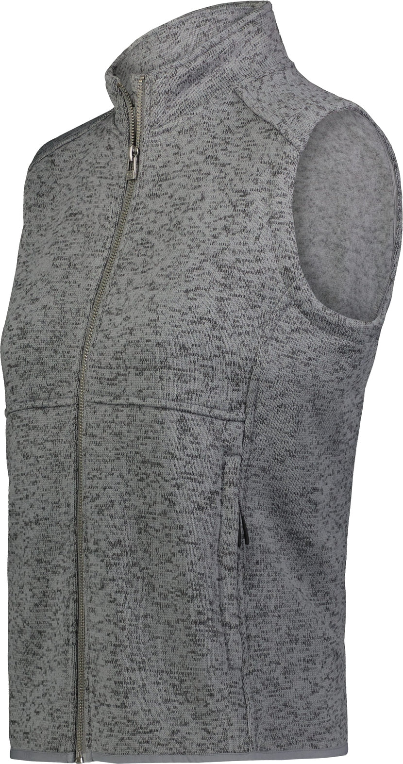 Holloway 223742 Ladies Alpine Sweater Fleece Vest - Graphite Heather - Dark Gray / Xs