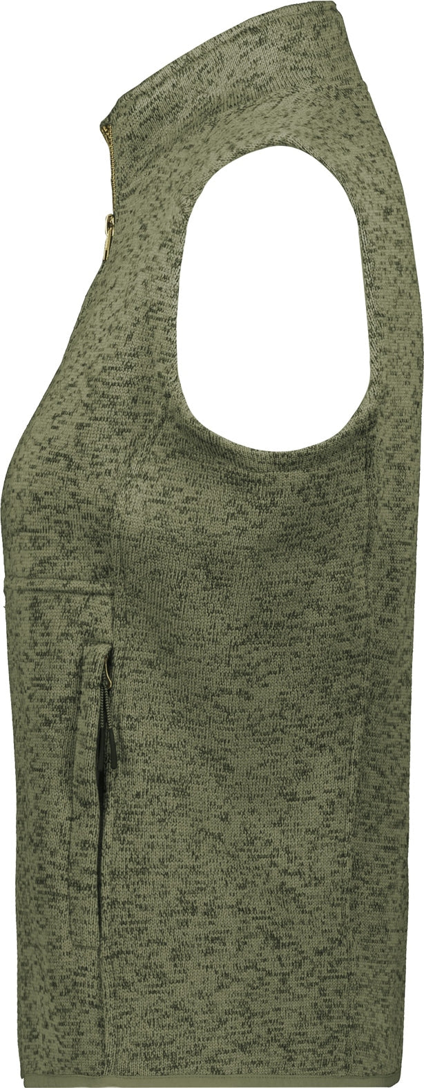 Holloway 223742 Ladies Alpine Sweater Fleece Vest - Olive Heather