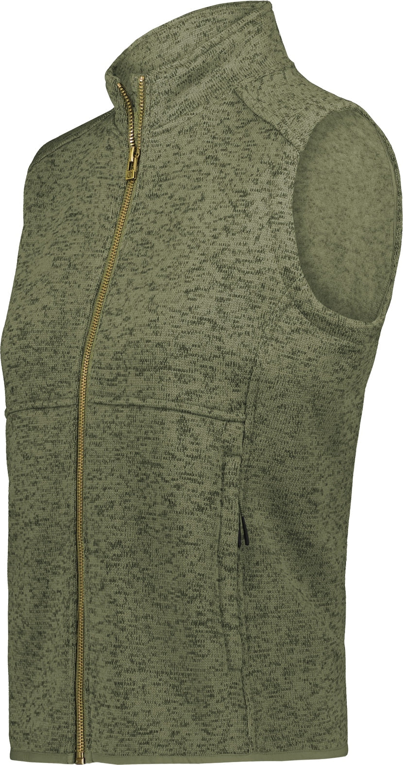 Holloway 223742 Ladies Alpine Sweater Fleece Vest - Olive Heather - Xs
