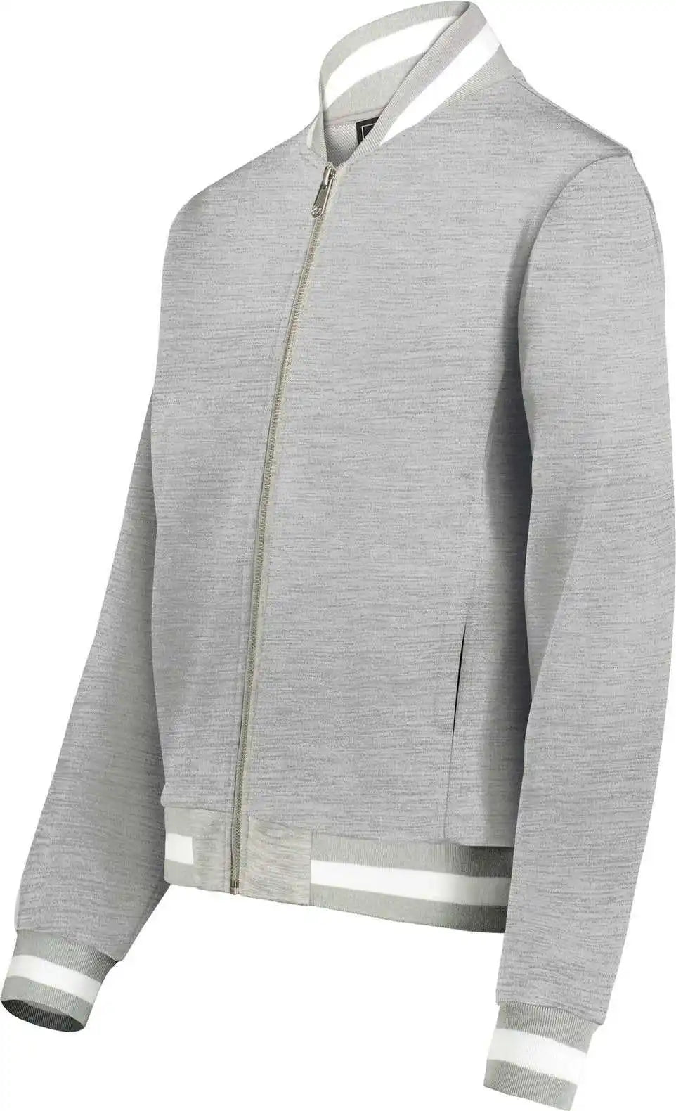 Holloway 223747 Ladies v Street Full Zip Jacket - Athletic Heather White