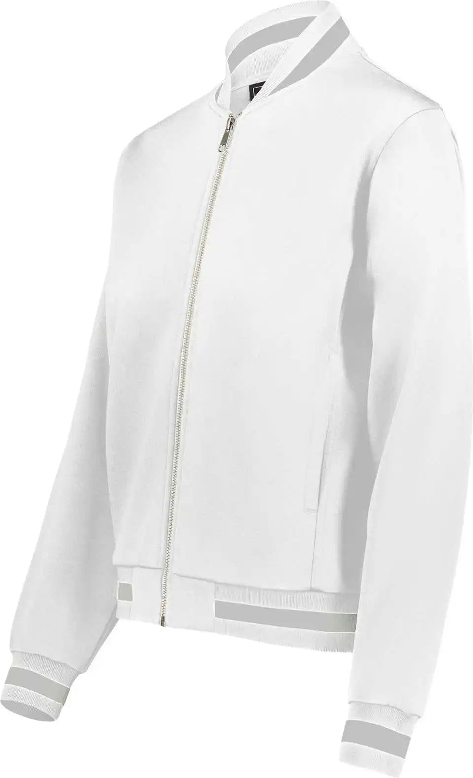 Holloway 223747 Ladies v Street Full Zip Jacket - White Athletic Heather