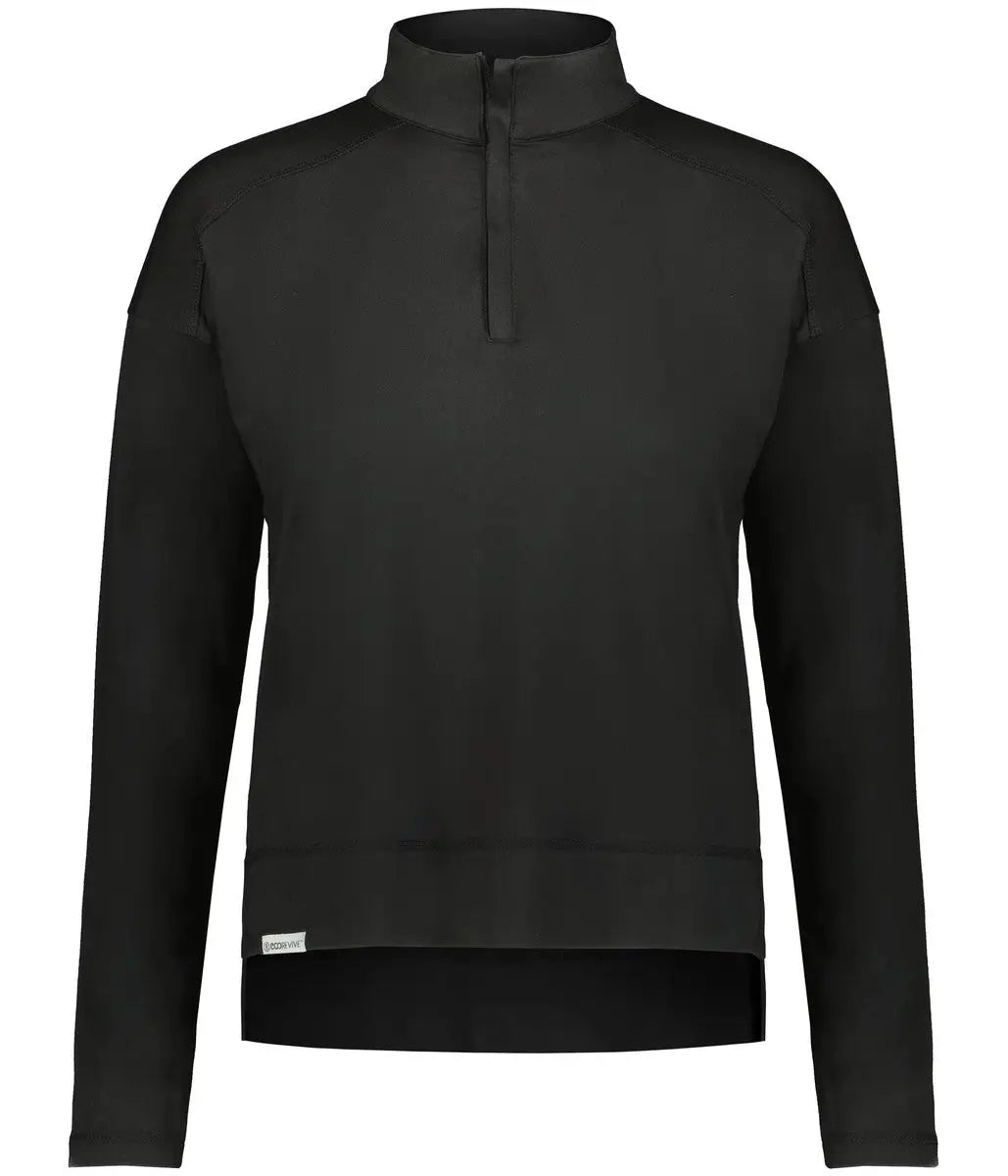 Holloway 223753 Ladies Ventura 1/4-zip Pullover - Black