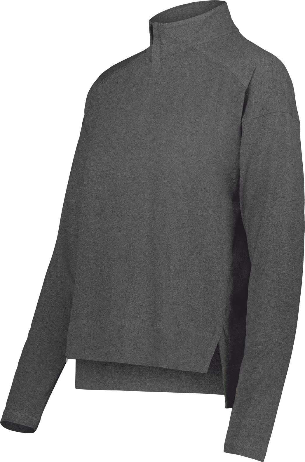 Holloway 223753 Ladies Ventura 1/4-zip Pullover - Carbon Heather - Dark Gray / Xs