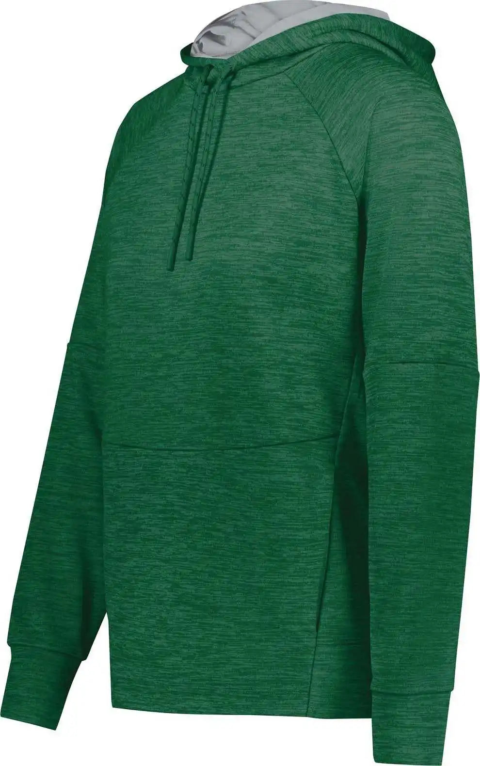 Holloway 223780 Ladies All Pro Performance Fleece Hoodie Dark Green Heather Silver