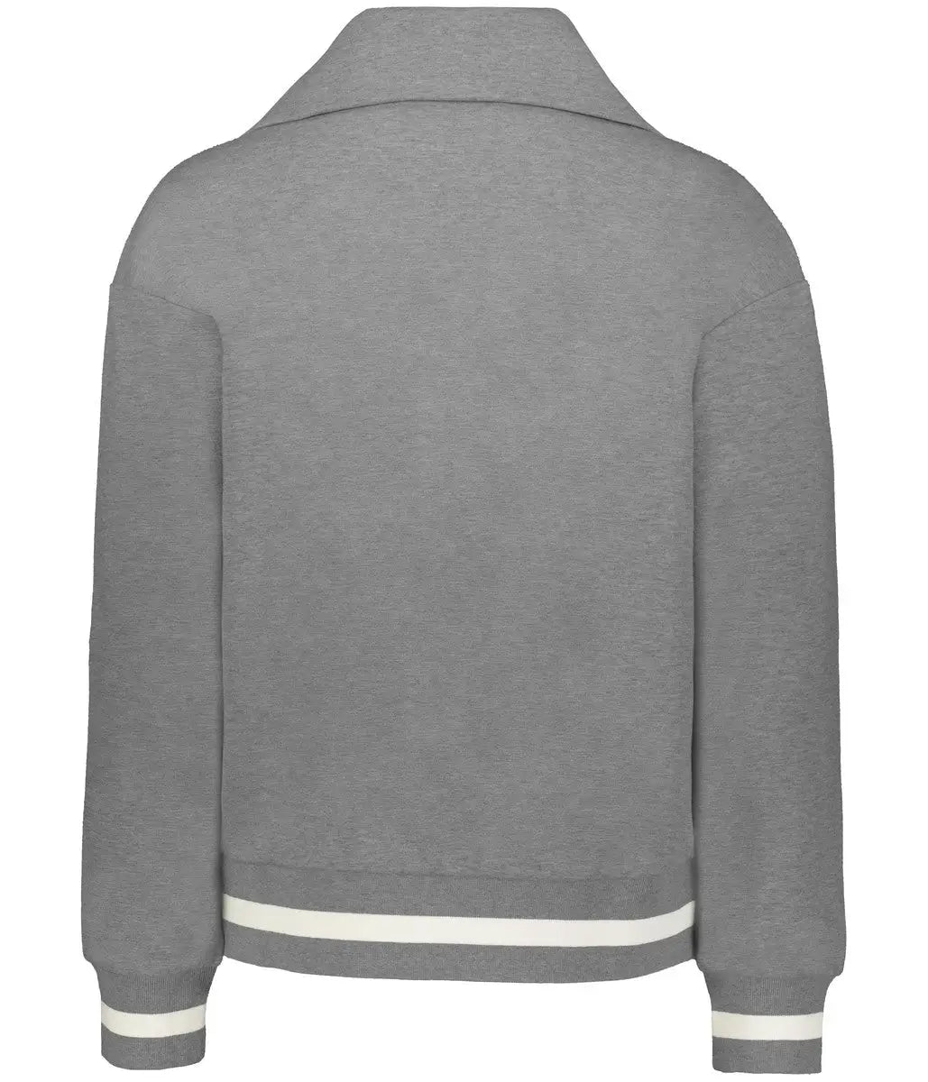 Holloway 223782 Ladies Heritage Prep 1/4-zip Pullover - Athletic Heather Vanilla