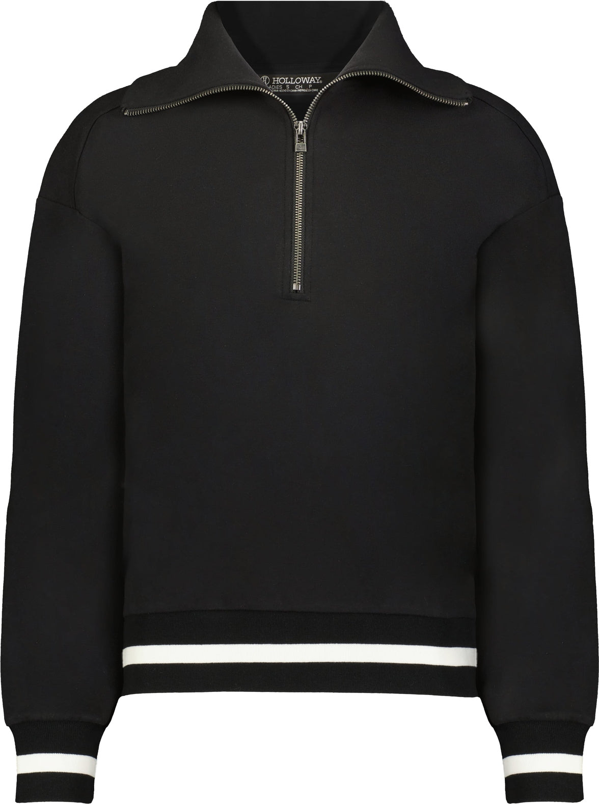 Holloway 223782 Ladies Heritage Prep 1/4-zip Pullover - Black Vanilla