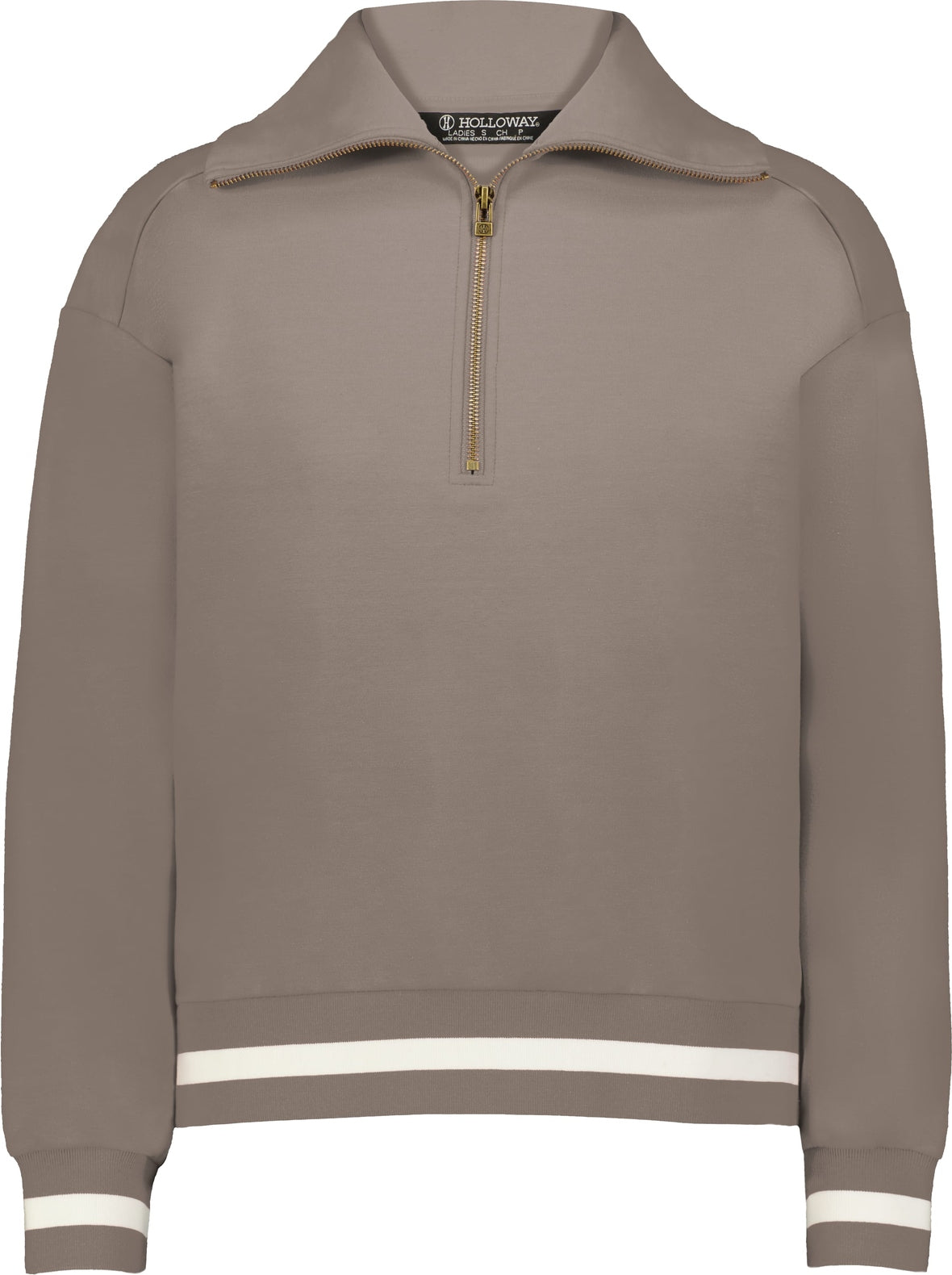 Holloway 223782 Ladies Heritage Prep 1/4-zip Pullover - Mink Vanilla B06y