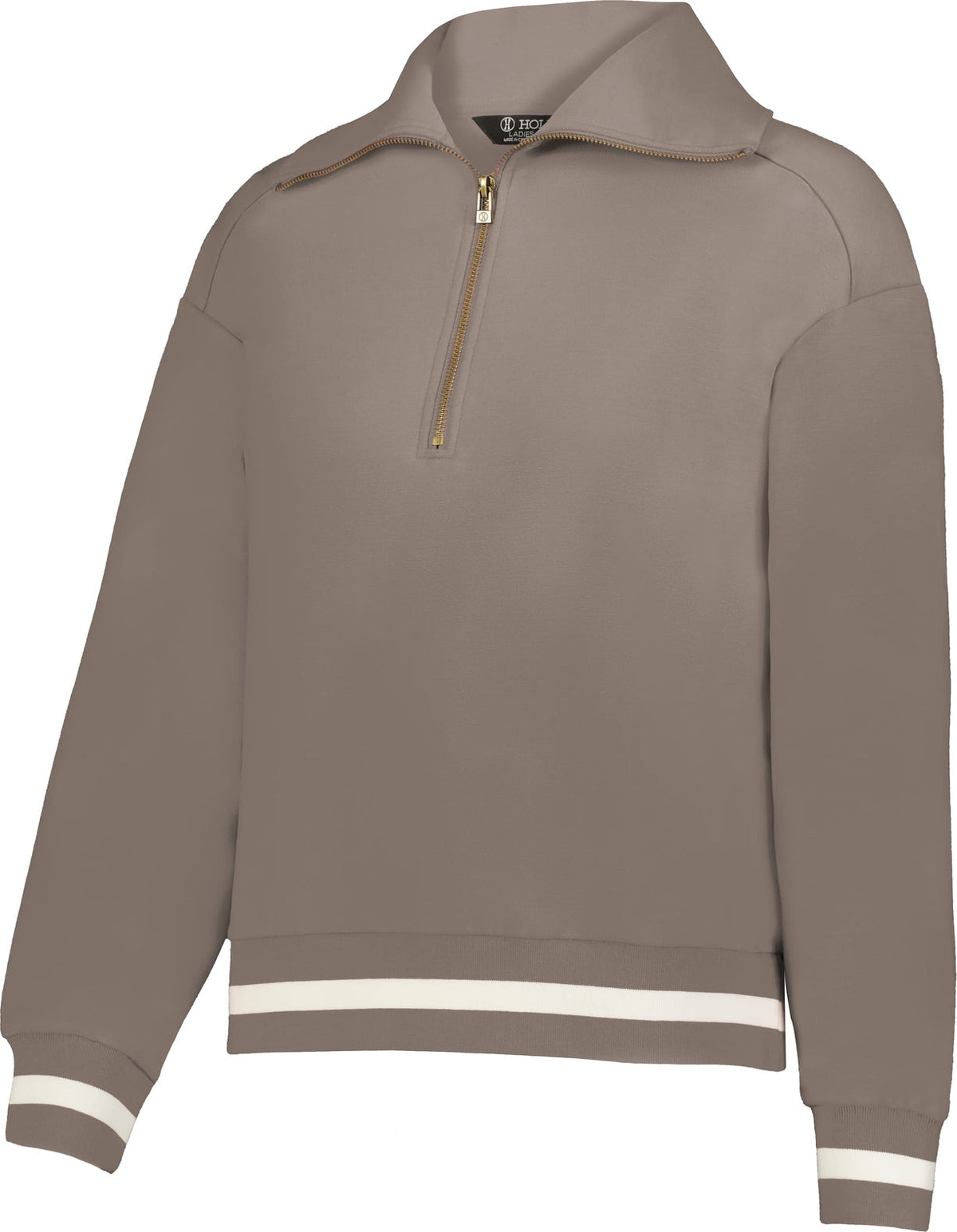 Holloway 223782 Ladies Heritage Prep 1/4-zip Pullover - Mink Vanilla B06y - Xs