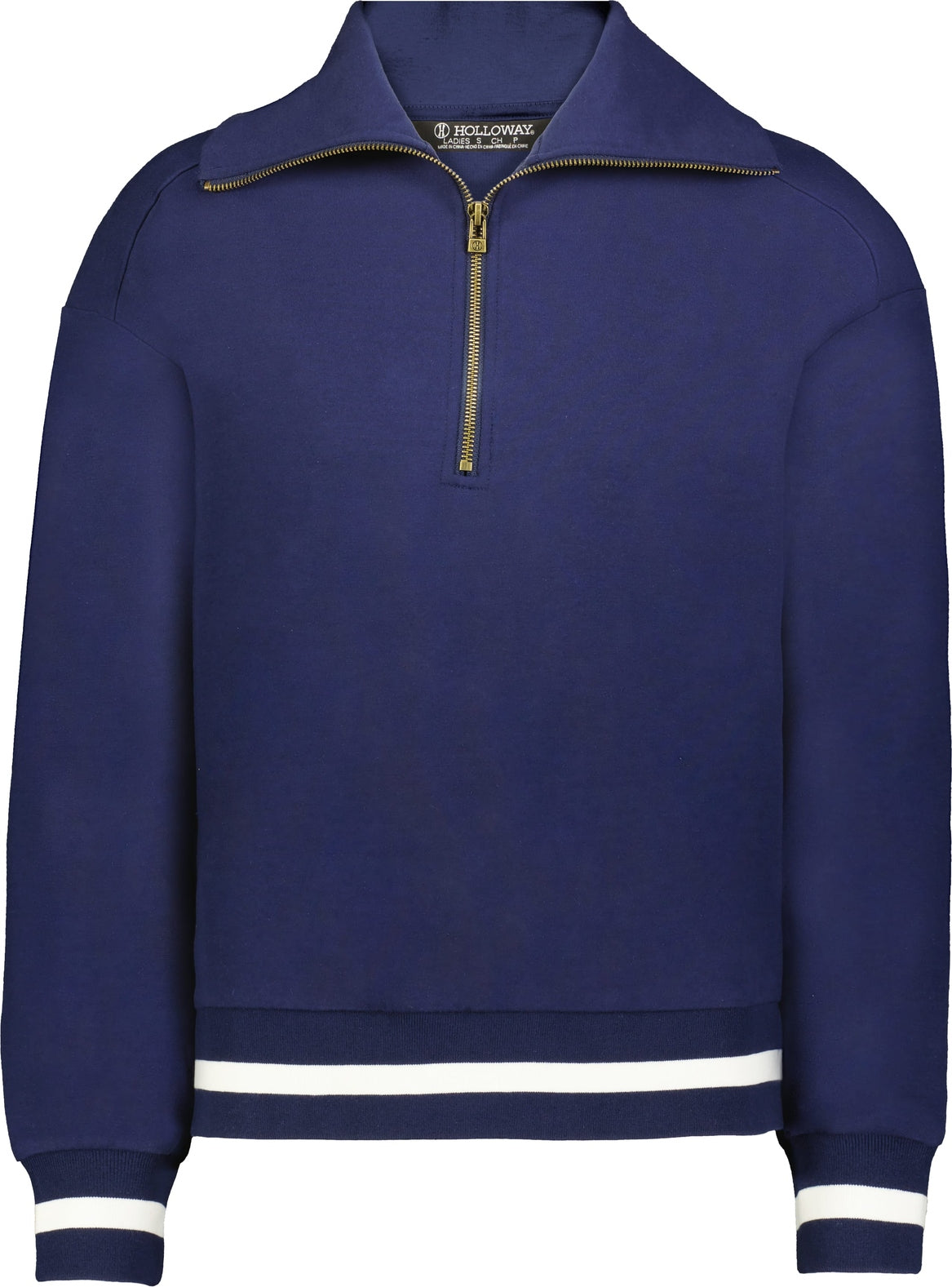 Holloway 223782 Ladies Heritage Prep 1/4-zip Pullover - Navy Vanilla - Xs