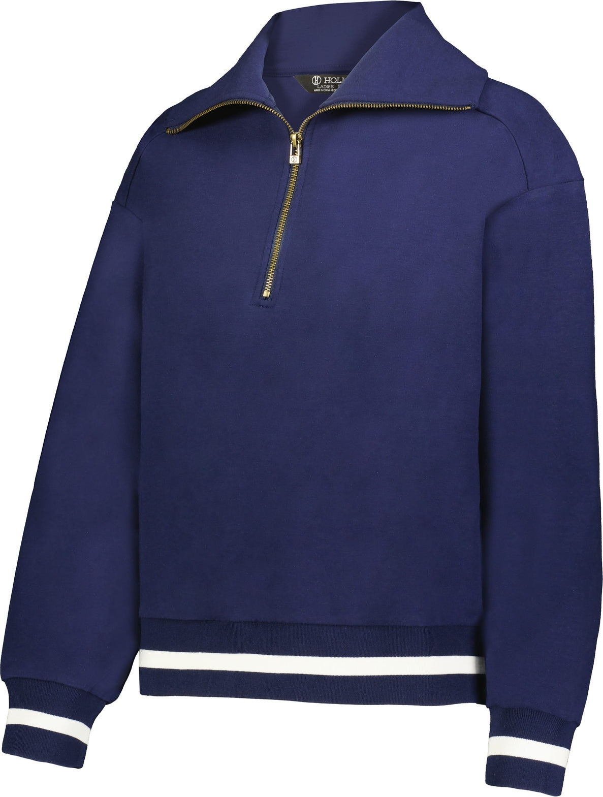 Holloway 223782 Ladies Heritage Prep 1/4-zip Pullover - Navy Vanilla - Xs