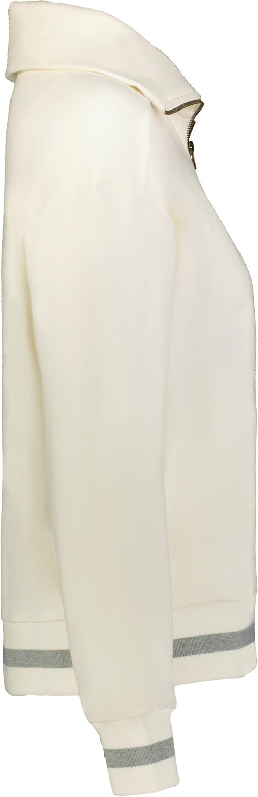 Holloway 223782 Ladies Heritage Prep 1/4-zip Pullover - Vanilla Athletic Heather