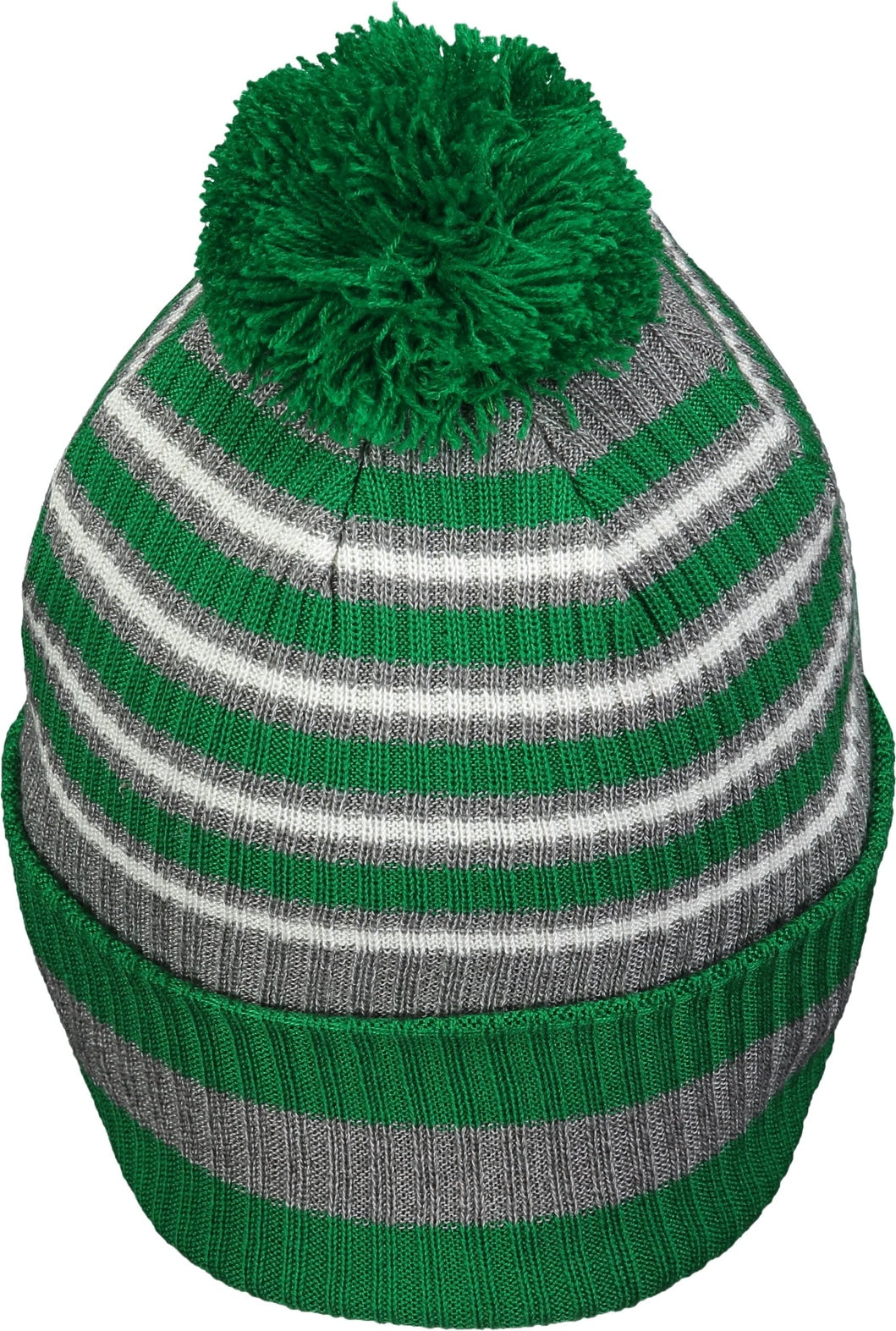 Holloway 223815 Spirit Pom Beanie - Kelly Heather Gray White - Os