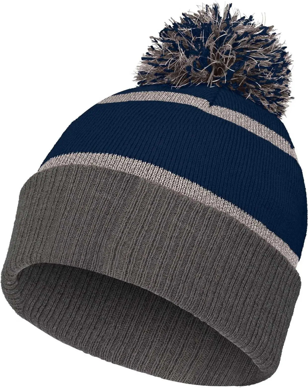 Holloway 223816 Reflective Beanie with Cuff - Navy Carbon