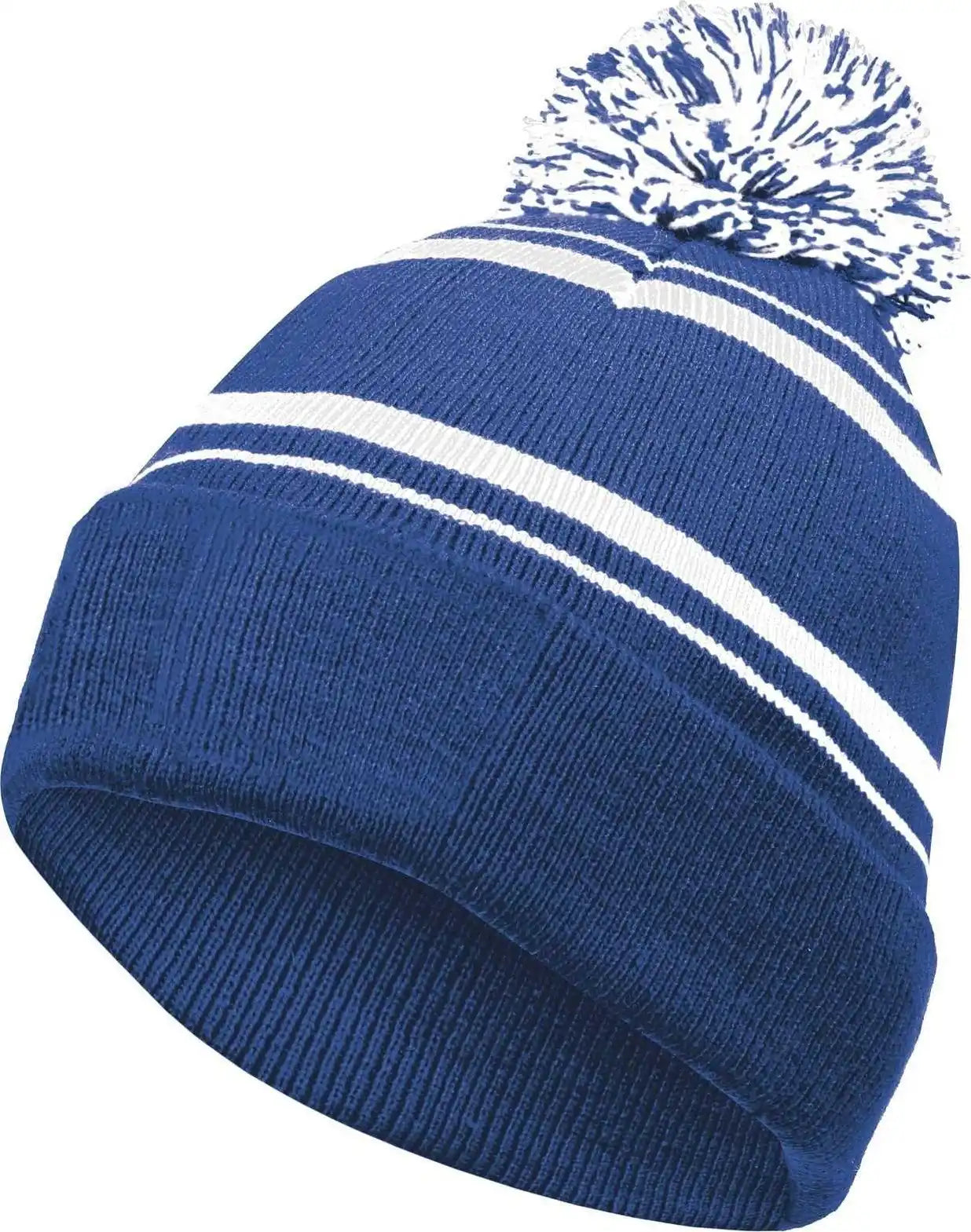 Holloway 223860 Homecoming Beanie with Cuff - Royal White - Adult Osfm