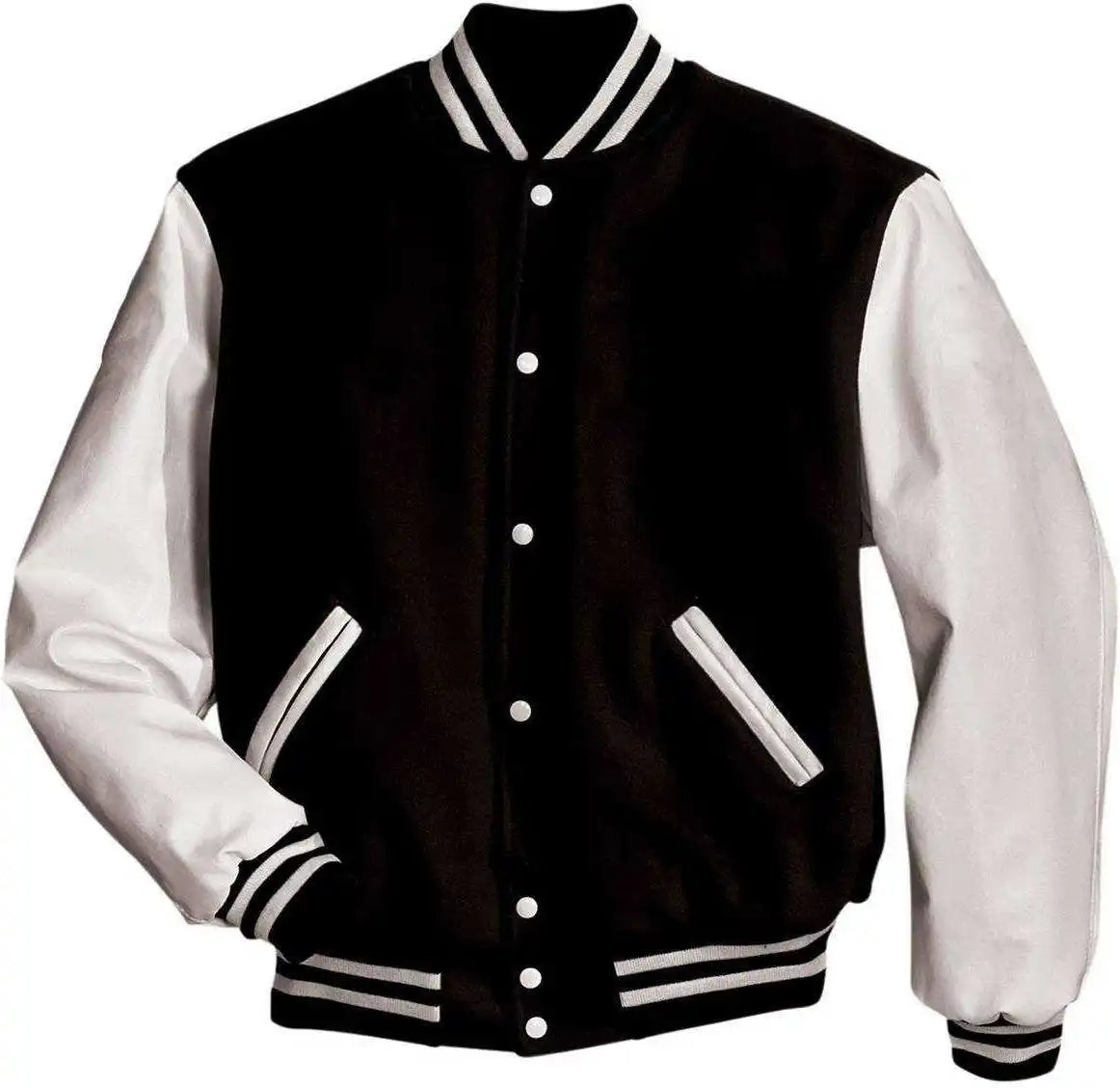 Holloway 224181 Award (wool Vinyl Sleeves) - Black White