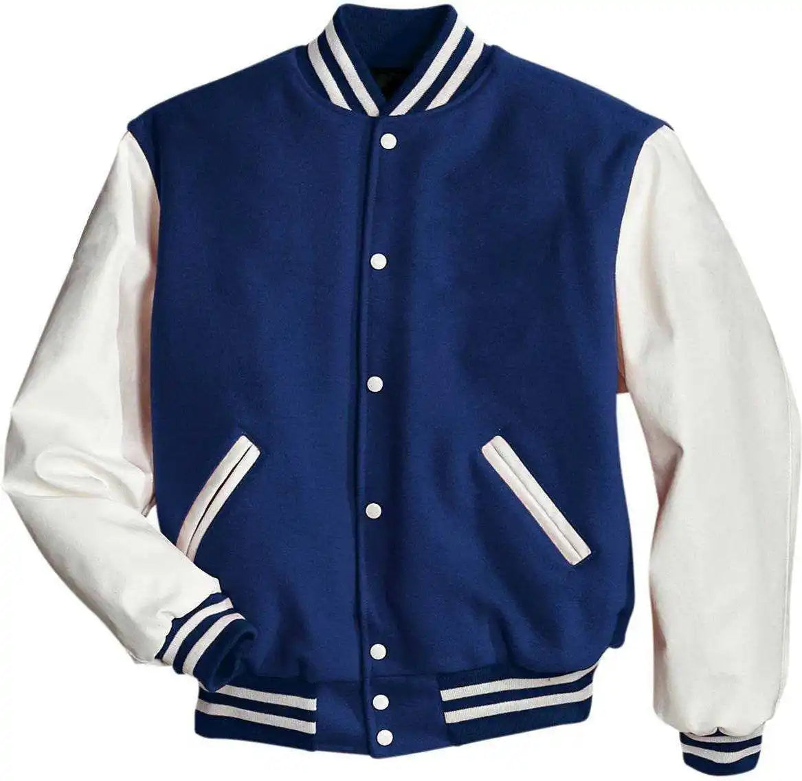 Holloway 224181 Award (wool Vinyl Sleeves) - Dark Royal White