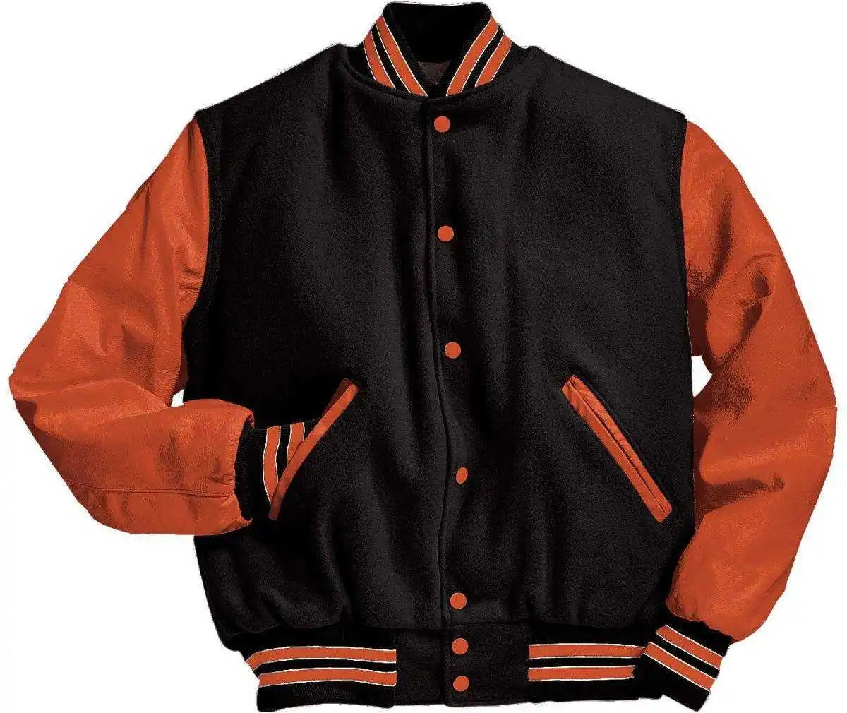 Holloway 224183 Varsity (wool Leather Sleeves) - Bk Burnt Orange
