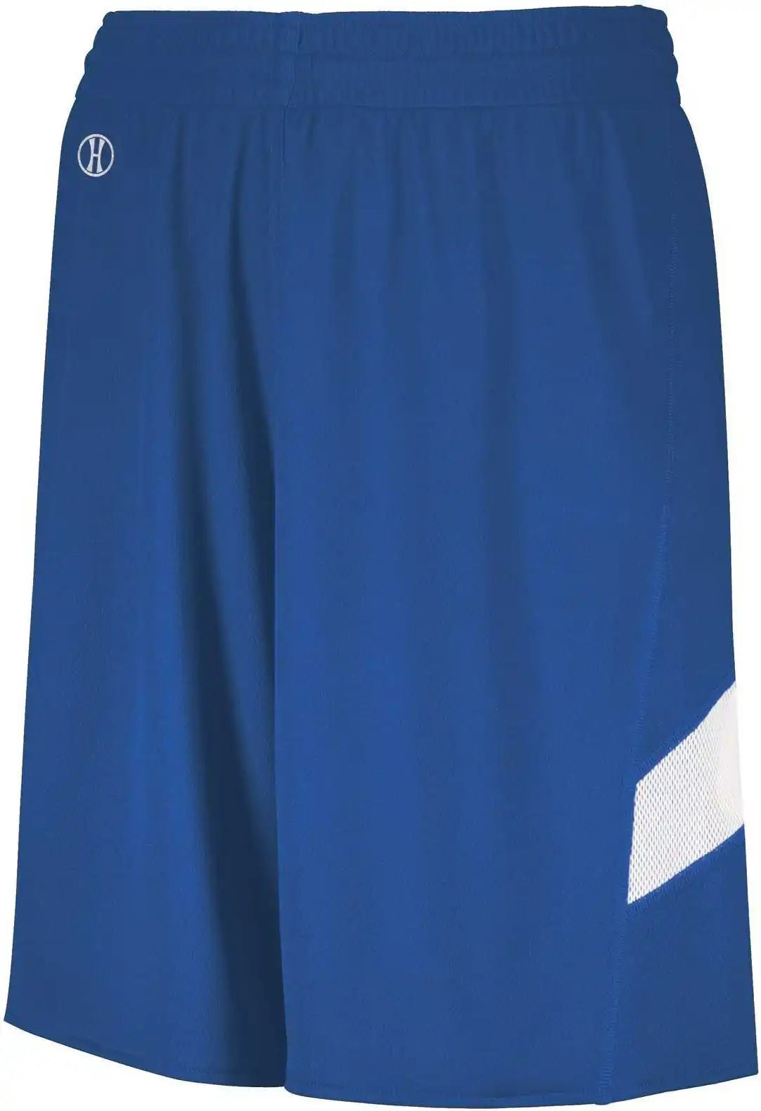 Holloway 224279 Youth Dual Side Single Ply Basketball Shorts Royal White