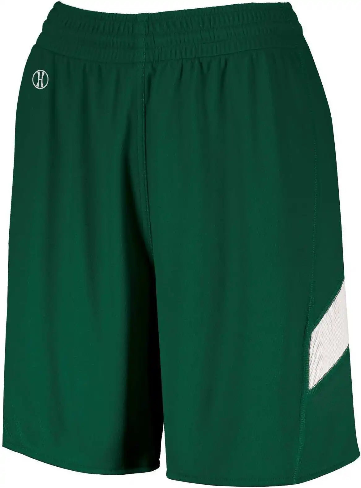 Holloway 224379 Ladies Dual-side Single Ply Shorts - Forest White