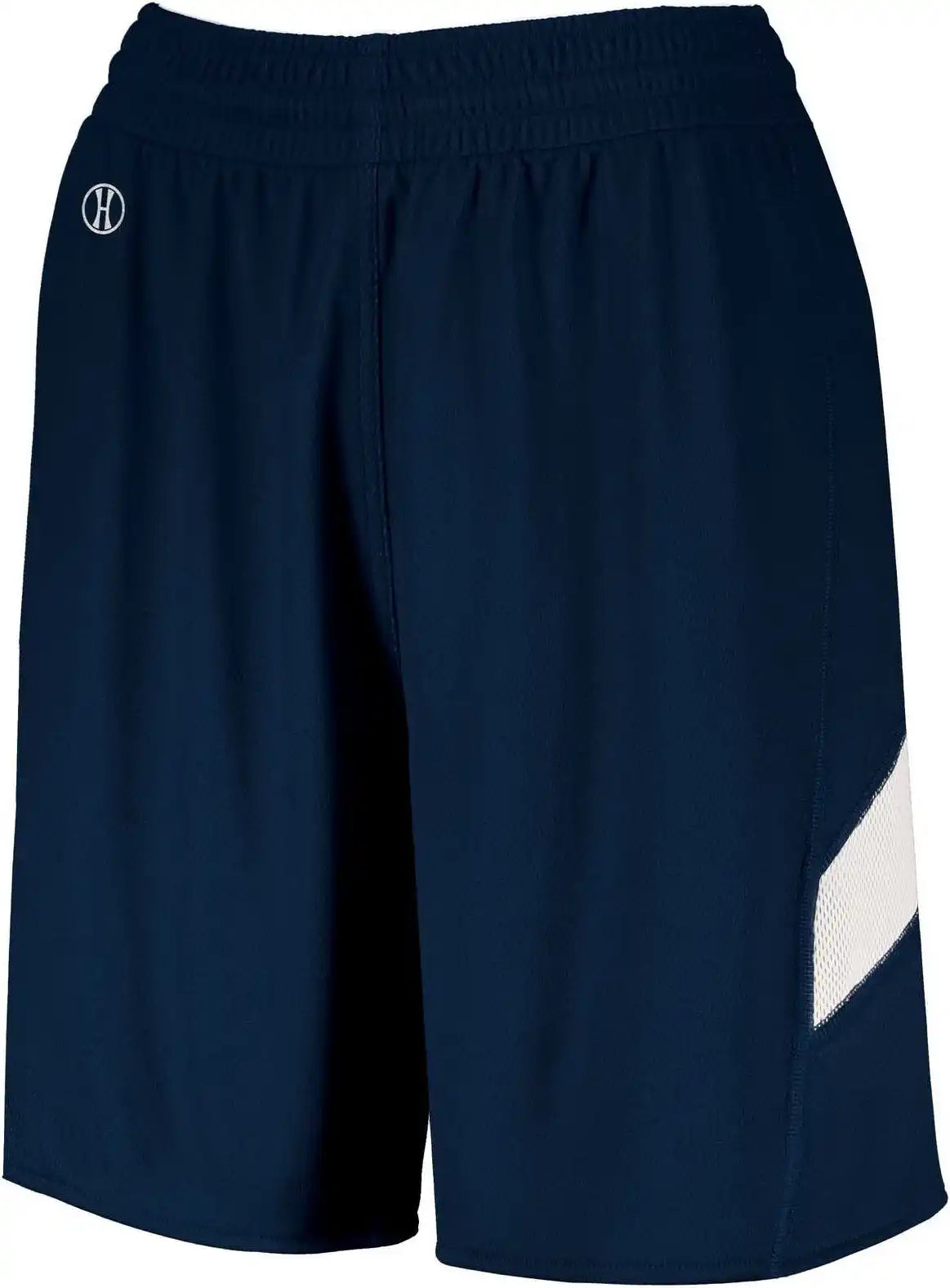Holloway 224379 Ladies Dual-side Single Ply Shorts - Navy White