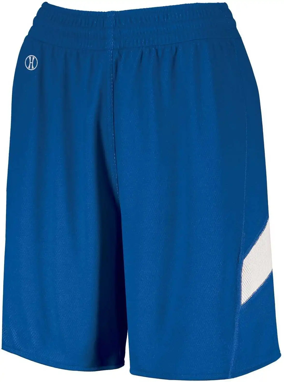 Holloway 224379 Ladies Dual-side Single Ply Shorts - Royal White