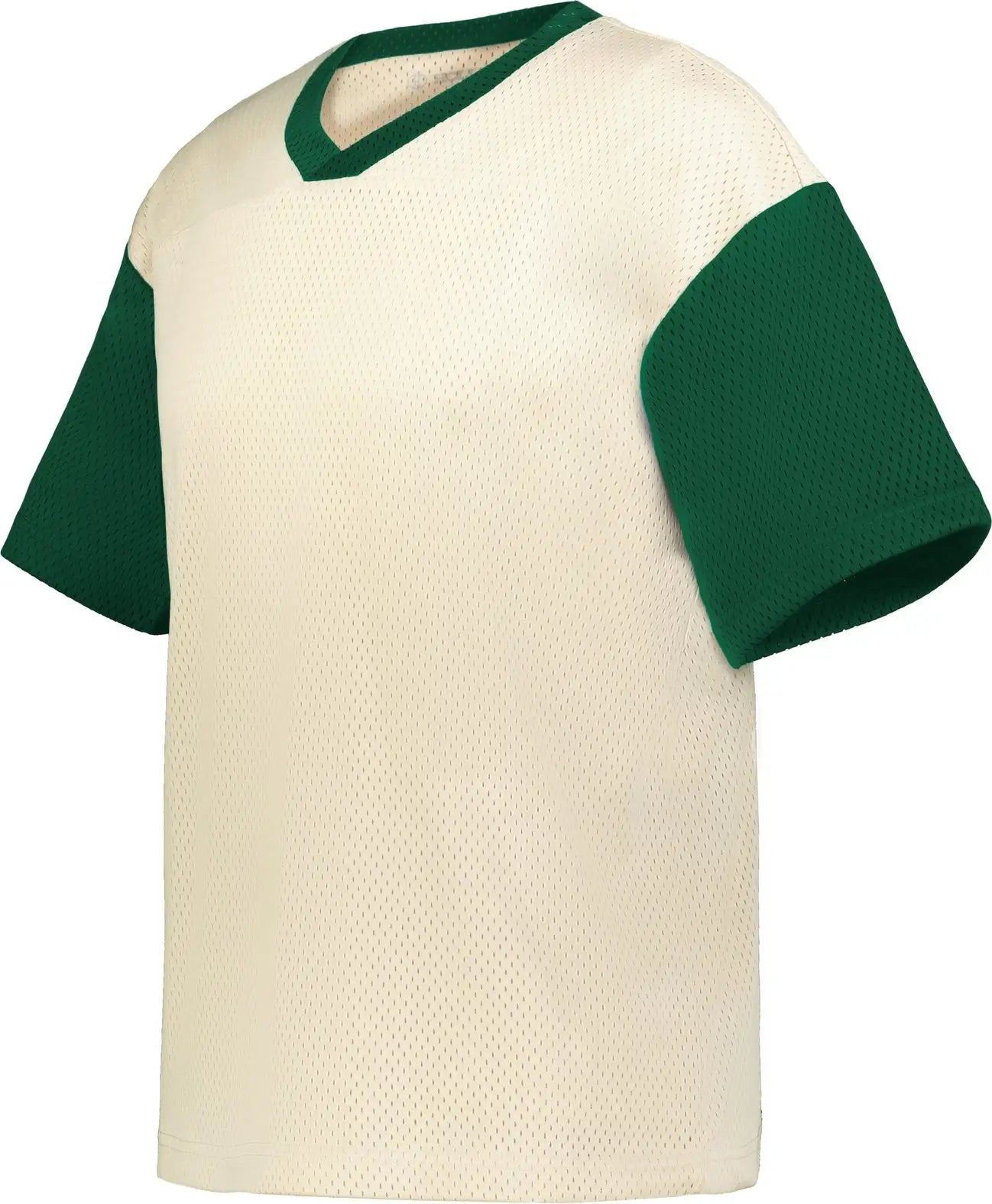 Holloway 226120 Prep Street Fan Jersey - Alabaster Dark Green - Forest / Adult s
