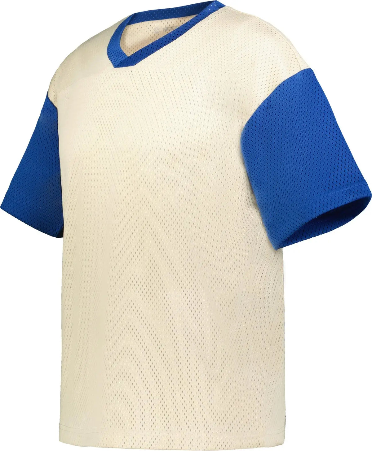 Holloway 226120 Prep Street Fan Jersey - Alabaster Royal - Adult s
