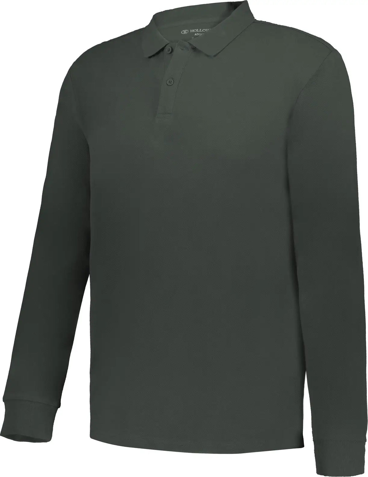 Holloway 226177 Cotton Core Long Sleeve Polo - Carbon - Dark Gray / Adult s