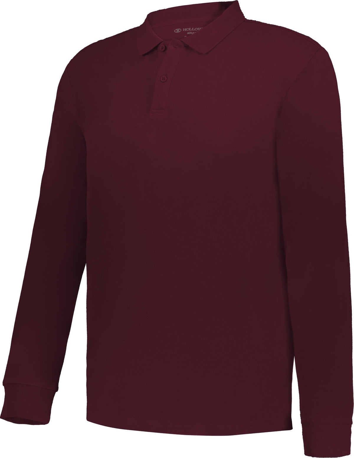 Holloway 226177 Cotton Core Long Sleeve Polo - Maroon - Adult s