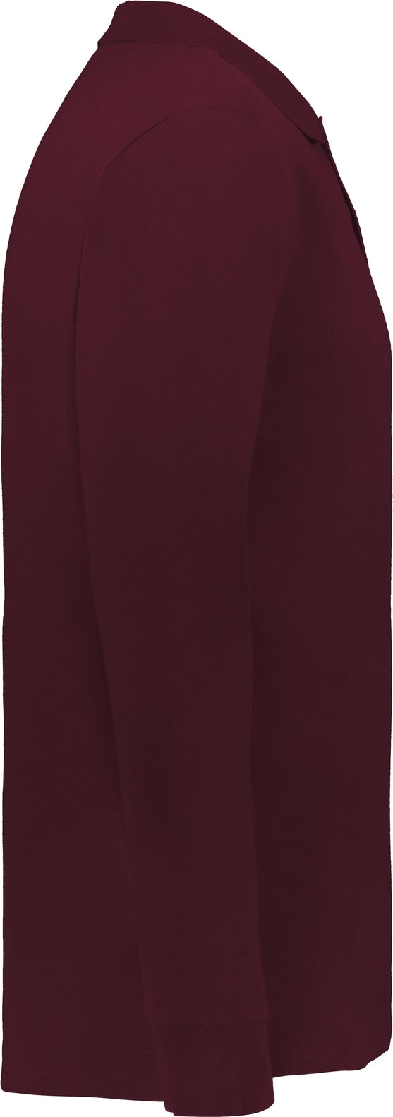 Holloway 226177 Cotton Core Long Sleeve Polo - Maroon